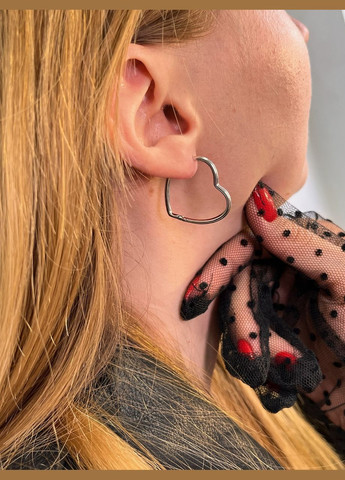 Серьги неисчерпаемая любовь сердца No Brand (338861466)