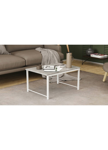 Стіл журнальний приставний Террі Комбо 345x662x440 метал ДСП Бетон 16 мм (FRD-105149) Ferrum-decor (365445265)