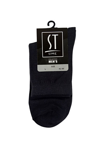 Темно-сірі шкарпетки чоловічі класичні демісезонні преміум тм ST LINE однотонні (324808135)