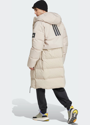 Бежевая демисезонная парка myshelter down adidas