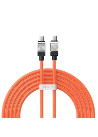 2 метровый кабель CoolPlay Series TypeC to Type-C 100W оранжевый Baseus (293346802)