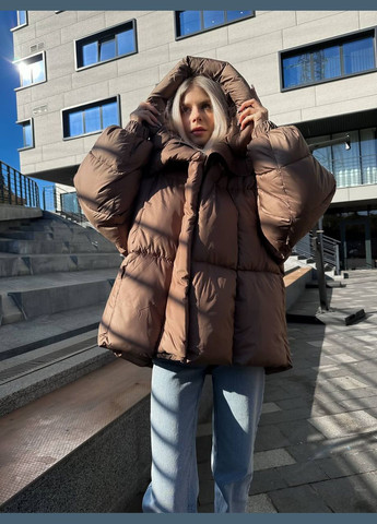 Світло-коричневий зимній Пуховик Vakko