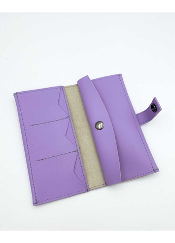 Гаманець жіночий лавандовий екошкіра для купюр візиток м'який 19х9х2 см ProDobro (367264754)