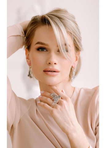 Сережки срібні з птахом Берегиня 925 Skifska Etnika (364203024)