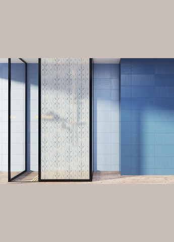 Антиблікова плівка на вікна Орнамент самоклейка на скло двері душову кабіну шафи купе 1 метр погонний Zatarga (324218686)