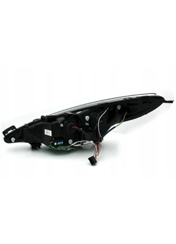 Передние фары Peugeot (2006-2012) черные с диодами (ЦЕНА ЗА ПАРУ) Tuning-Tec 207 (398175153)