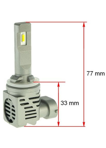 LED автолампа LED H27 5000K 4600Lm TYPE 33 Cyclone (373038341)