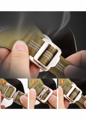 Шлея для собак TLH6282 из водонепроницаемой ткани Cordura, светоотражающая, Хаки M Truelove (308862970)