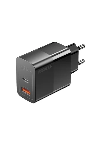 Сетевое зарядное устройство Pinchen 33W USB A + TYPE C Black (ECTAC-PCB01-P) Essager (394018033)
