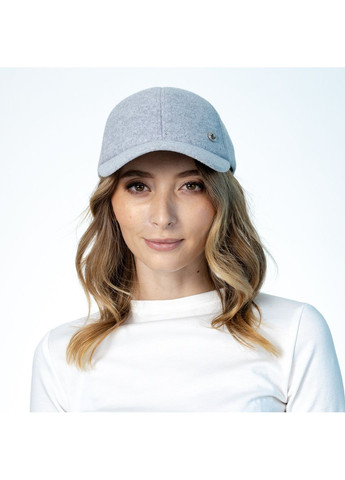 Бейсболка з регулятором жіноча кашемір сіра ШЕР LuckyLOOK 556-270 (322789825)