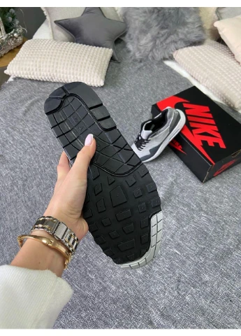 Серые демисезонные кроссовки мужские nike air max 1 se wolf grey найк аир макс No Brand