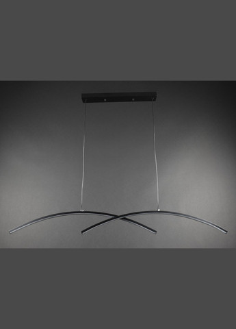 Люстра светодиодная подвесная LED светильник для квартиры на потолок лэд 27843 Черный 20-150х6х100 см. Sunnysky (364494505)