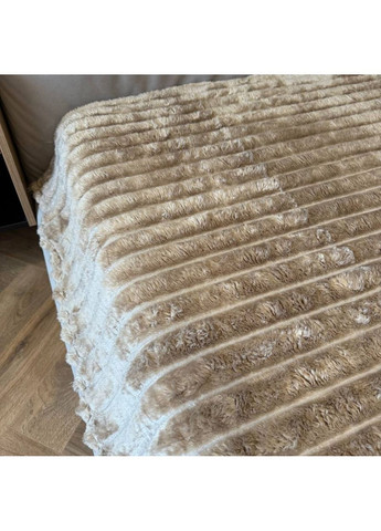 Плед-покривало флісовий півтораспальний коричневий 150х200 Королівський Шарпей PKS3 Malloory Home (364874520)