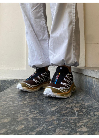 Бежеві Осінні кросівки чоловічі salomon s lab xt-6 wren kangaroo саломон хт-6 No Brand