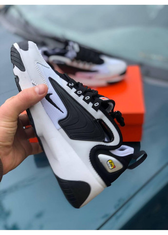Чорні Осінні кросівки чоловічі nike zoom 2k black / white найк аір зум 2к No Brand