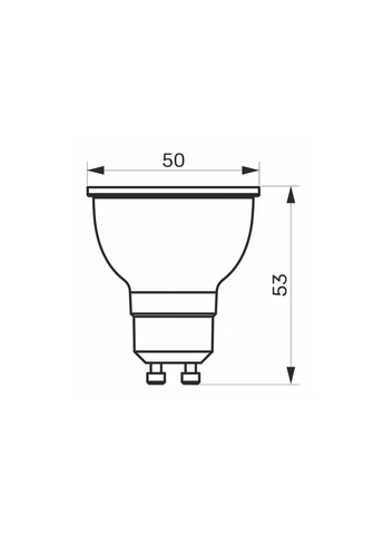 Лампочка LED MR16 6W GU10 4100K (TLMR1606104) Titanum (399211312)