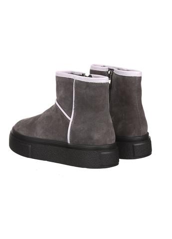Угги женские зимние короткие теплые на молнии замшевые на высокой подошве повседневные для прогулок серые 0478-4059 Rispetto (303454901)