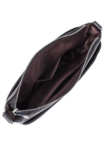 Стильная женская сумка с двумя ремешками из натуральной кожи 22926 Черный Vintage (356452106)