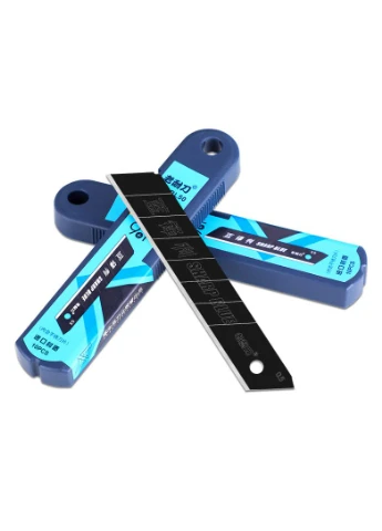 Лезвия для ножа 18мм черные 10шт FD-BL50 Woodpecker (392073612)