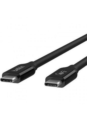 Дата кабель USB4 USBC to USB-C 0.8m 40Gbps 100W Black (INZ001BT0.8MBK) Belkin usb4 usb-c to usb-c 0.8m 40gbps 100w black (284724861)