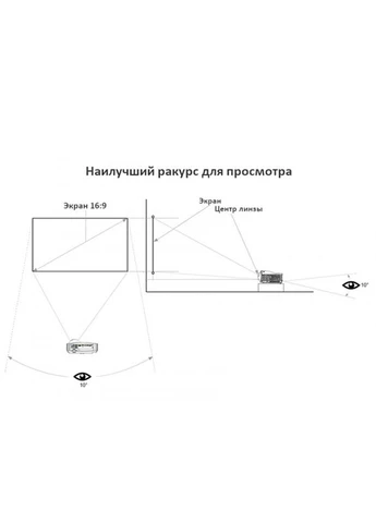 Экран для проектора из светоотражающей ткани 120'' (Reflective-Fabric-Screen-120''_1150) TouYinger (392926897)