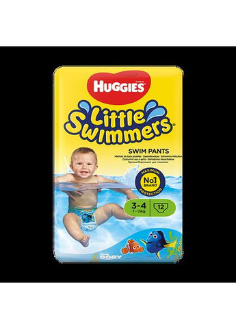 Подгузники-трусики для плавания Little Swimmers 3-4 (7-15 кг), 12 шт. Huggies 2961061 (331787811)