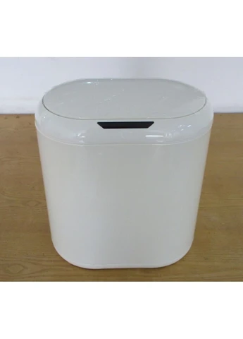 Мусорное ведро сенсорное овальное Topper-TC0112 White 12л (MI7082) Mixxus (393574871)
