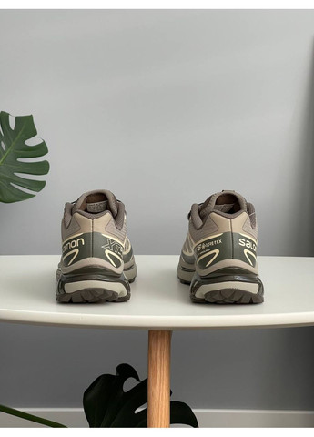 Коричневі Осінні кросівки чоловічі і жіночі salomon xt-6 gore-tex brown | саломон хт-6 коричневі No Brand