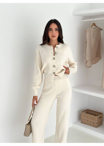 Костюм (кофта, брюки), цвет Молочный Fashion (361668345)