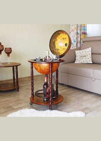 Глобус бар большой напольный в кабинет карта мира элитный подарок мужу на годовщину | Диаметр сферы 36 см Handmade 36001R (346085179)