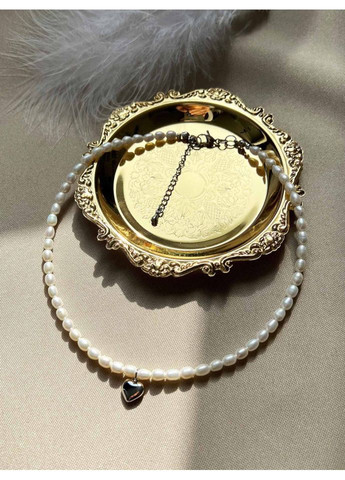 Жемчужный чокер с подвеской сердце 5305 LeBijou (368559280)