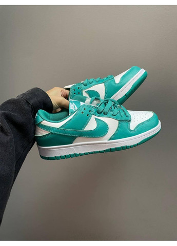 Серые демисезонные кроссовки мужские nike dunk low green white найк сб данк No Brand