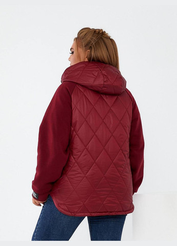 Бордовая демисезонная куртка женская димисезонная Style Point