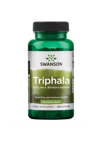 Добавка Triphala 500 mg - 100caps Swanson (280899376)