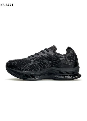 Черные летние кроссовки asics gel-kinsei black асикс гель No Brand