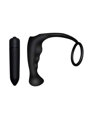 Анальний масажер стимулятор простати з вібрацією Roger-4 - Чорний Drive No Brand (327875845)