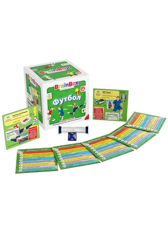 Карткова гра Brainbox "Футбол" Yago BZZBRFB02UA 55 карток 1 гральний кубик No Brand (330606075)