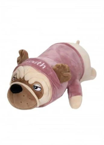 М'яка іграшка обіймашка подушка антистрес довга плюшева собака мопс в одязі 72 см (476526-Prob) З рожевою кофтою Unbranded (283608296)