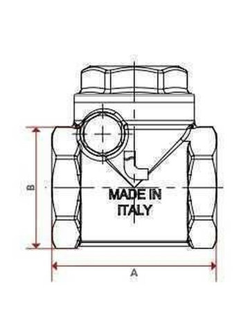 Клапан зворотного ходу води ROMA 1 1/4″ хлопавка 130 Itap (299996810)