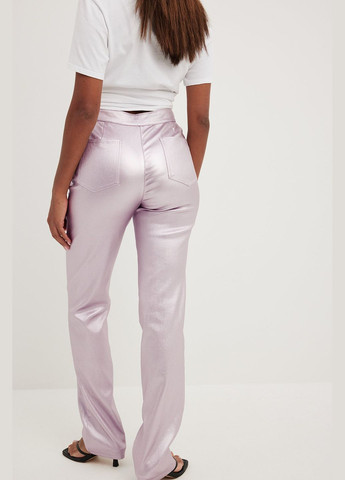 Штаны демисезон,розовый-серебристый, NA-KD (303322948)