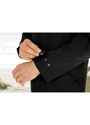 Чорне демісезонне Куртка-дощовик подовжена для чоловіка BIONIC-FINISH® ECO 378020 чорний Livergy