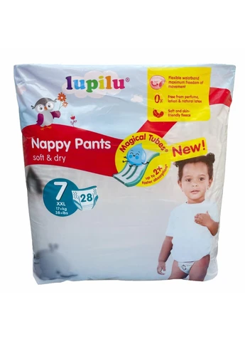 Подгузники-трусики soft dry 7 17+ кг 56 шт (110640097) Lupilu (369668531)