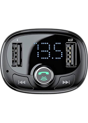 FM-трансмиттер FM Launcher S-09 2.4A 2USB Black (CCMT000301) Baseus (330031362)