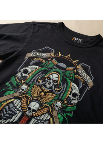 Чорна футболка з принтом warhammer 40k - capellanus No Brand
