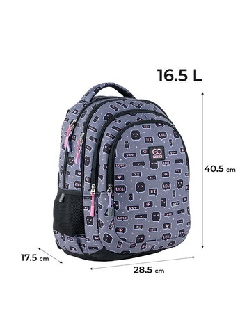 Школьный рюкзак с ортопедической спинкой для девочки Teens GO24-162M-6 GoPack (293504296)