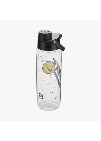 Пляшка TR RENEW RECHARGE STRAW BOTTLE 24 OZ Грфічний прозорий, Чорний Уні 709 мл Nike (302290704)