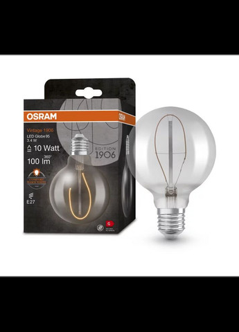 Лампочка 4058075760950 Led Vintage 1906 E27 3.4W 1800K 100Lm IP20 (066549) Osram (305754615)