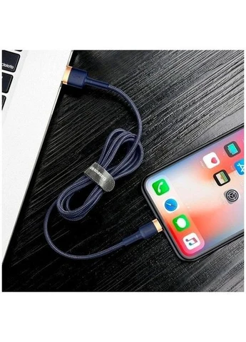 Кабель Cafule USB Lightning 2.4 A 1 м с защитой от изломов для устройств Apple Baseus (370165211)