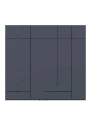 Комплект шаф для одягу Лукас (2 шт.) 255х50х240 см Графіт (DRS-011694) Doros (361998993)