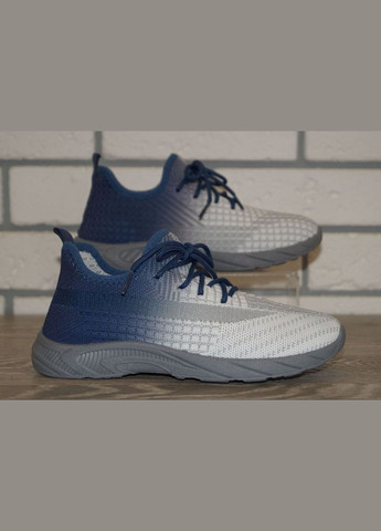 Цветные демисезонные кроссовки текстильные izi для мальчика белые с синим Blue Rama